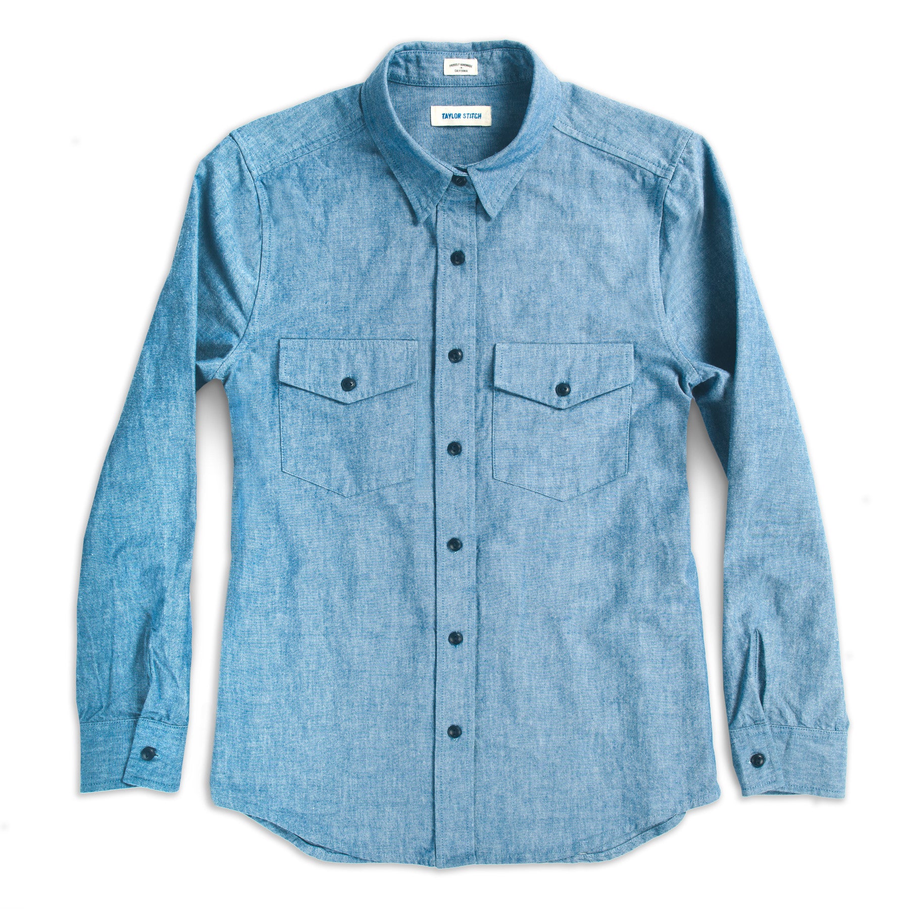 The Studio Shirt in Blue Everyday Chambray: Featured Image, Wovens by Taylor Stitch