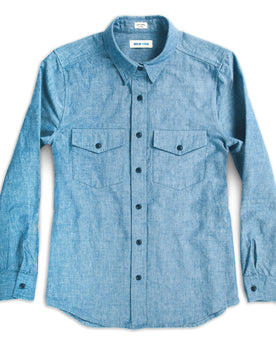 The Studio Shirt in Blue Everyday Chambray: Featured Image, Wovens by Taylor Stitch