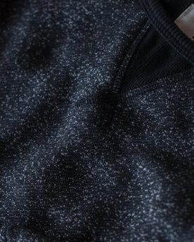 The Women's Apres Crewneck in Salt and Pepper Fleece, Knits by Taylor Stitch