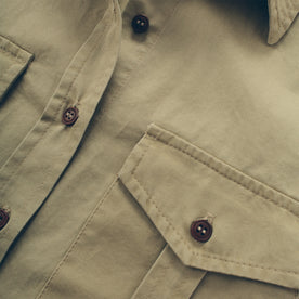 The Andie Shirt in Tan Twill: Alternate Image 2