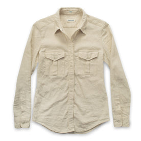 The Andie Shirt in Natural Corded Denim: Featured Image