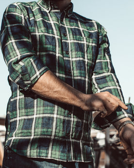 The Jack in Blackwatch Plaid Linen: Alternate Image 3, Wovens by Taylor Stitch