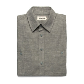 The California in Olive Hemp Chambray: Featured Image