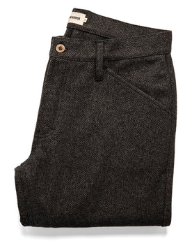 The Camp Pant in Charcoal Wool: Featured Image, Pants by Taylor Stitch