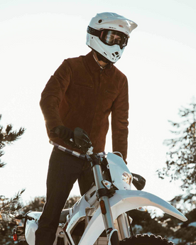 The Moto Jacket in Tobacco Suede: Alternate Image 1, Outerwear by Taylor Stitch