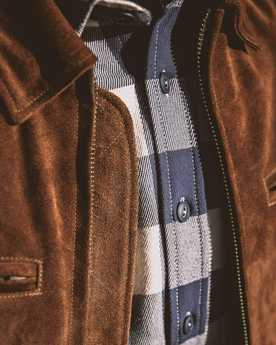 The Moto Jacket in Tobacco Suede: Alternate Image 6, Outerwear by Taylor Stitch