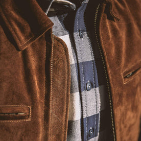 The Moto Jacket in Tobacco Suede: Alternate Image 6