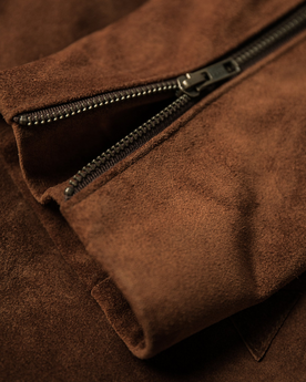 The Moto Jacket in Tobacco Suede: Alternate Image 8, Outerwear by Taylor Stitch