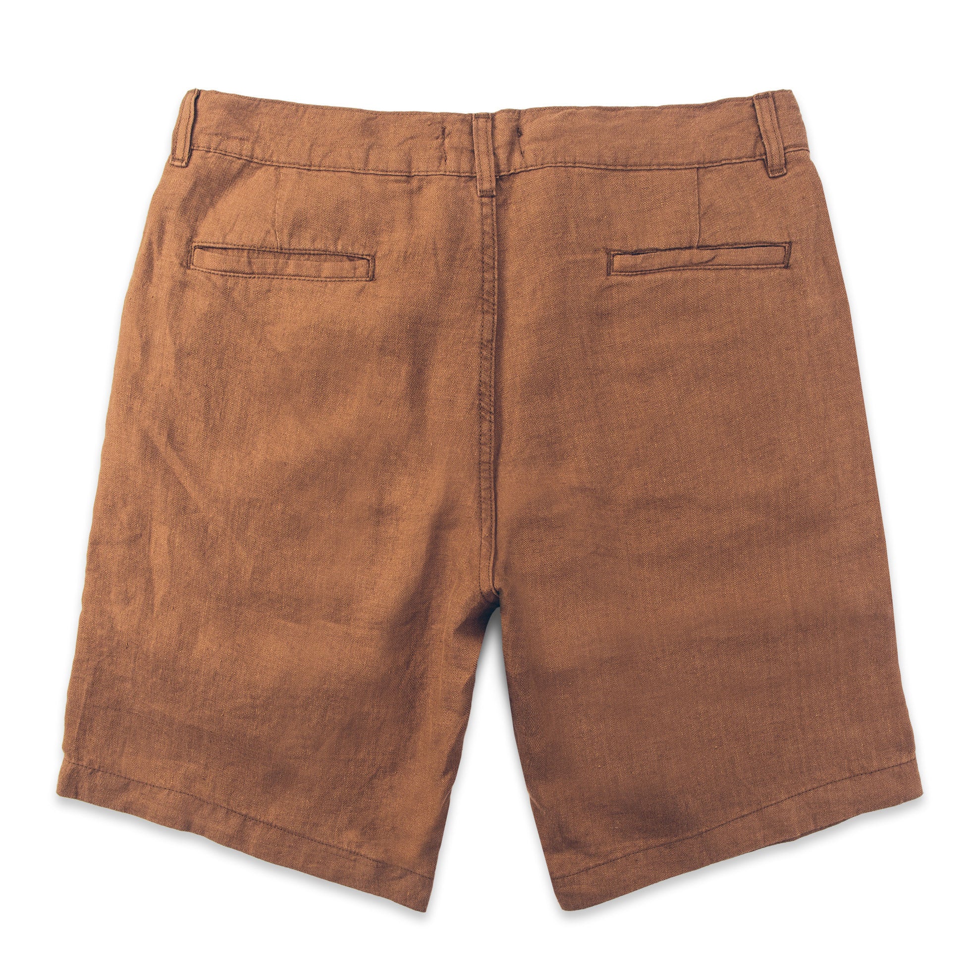 The Maritime Short in British Khaki Linen Herringbone: Alternate Image 6, Shorts by Taylor Stitch