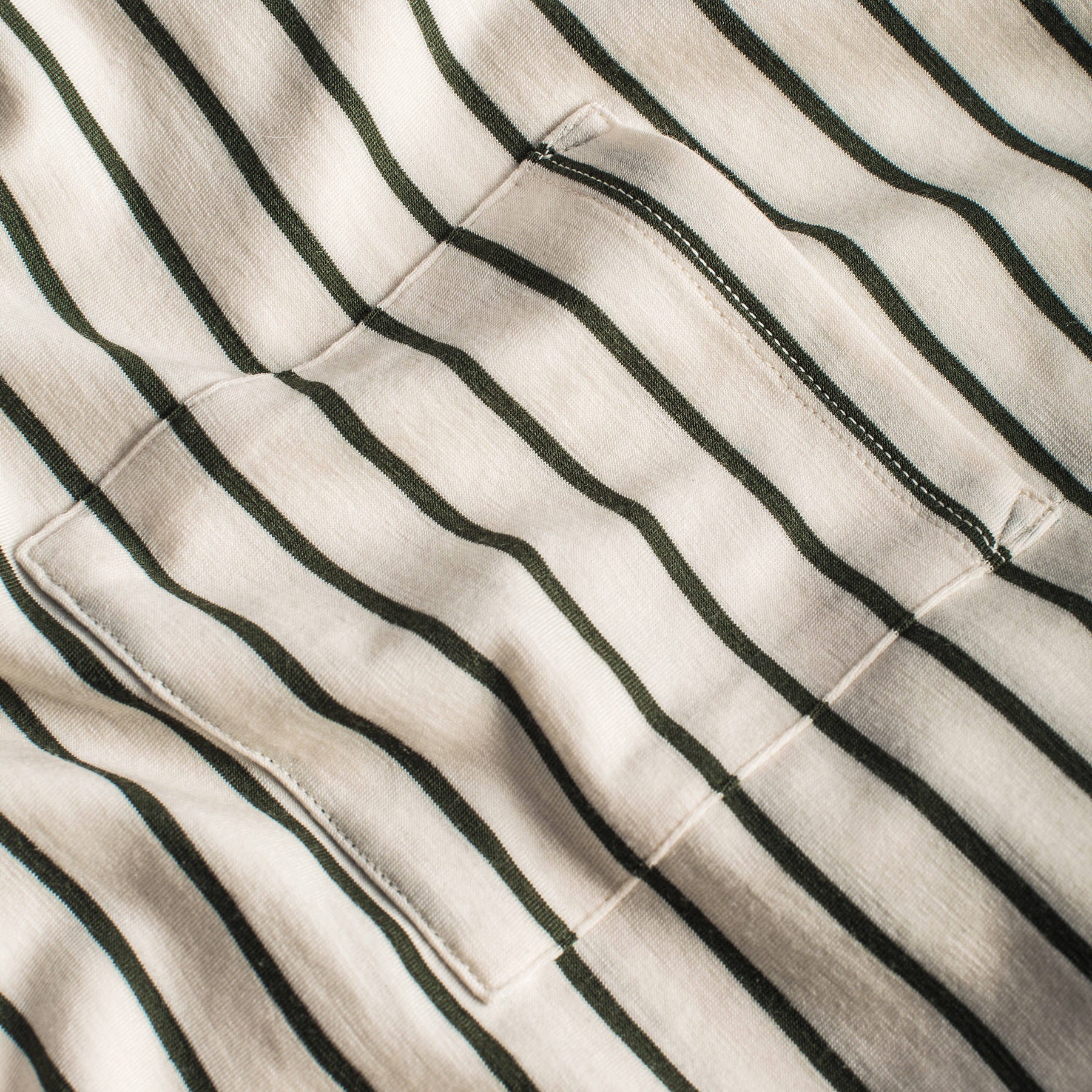 The Sausalito Tee in Forest Stripe Mercerized Merino: Alternate Image 2, Knits by Taylor Stitch