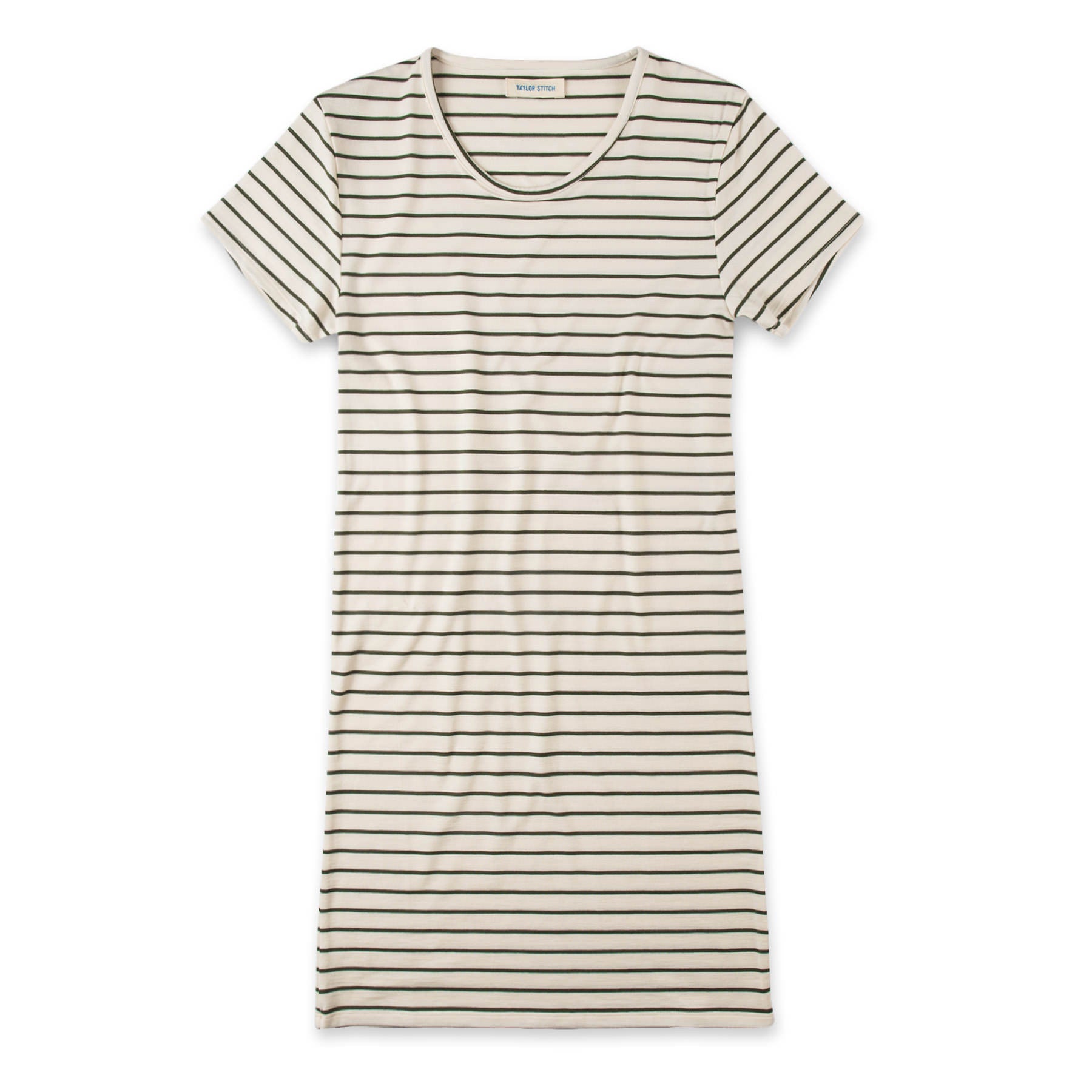The Sausalito Dress in Forest Stripe Mercerized Merino: Featured Image, Dresses by Taylor Stitch
