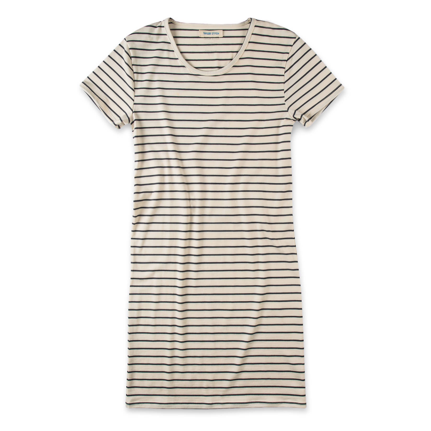 The Sausalito Dress in Navy Stripe Mercerized Merino: Featured Image, Dresses by Taylor Stitch