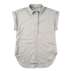 The Reese Popover in Grey Striped Chambray: Featured Image
