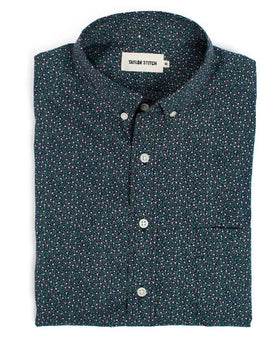 The Short Sleeve Jack in Navy Mini Floral: Featured Image, Wovens by Taylor Stitch
