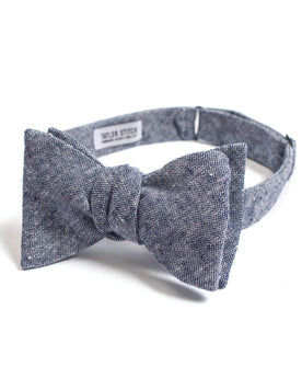 Navy Linen Chambray Bow Tie: Featured Image, Accessories by Taylor Stitch