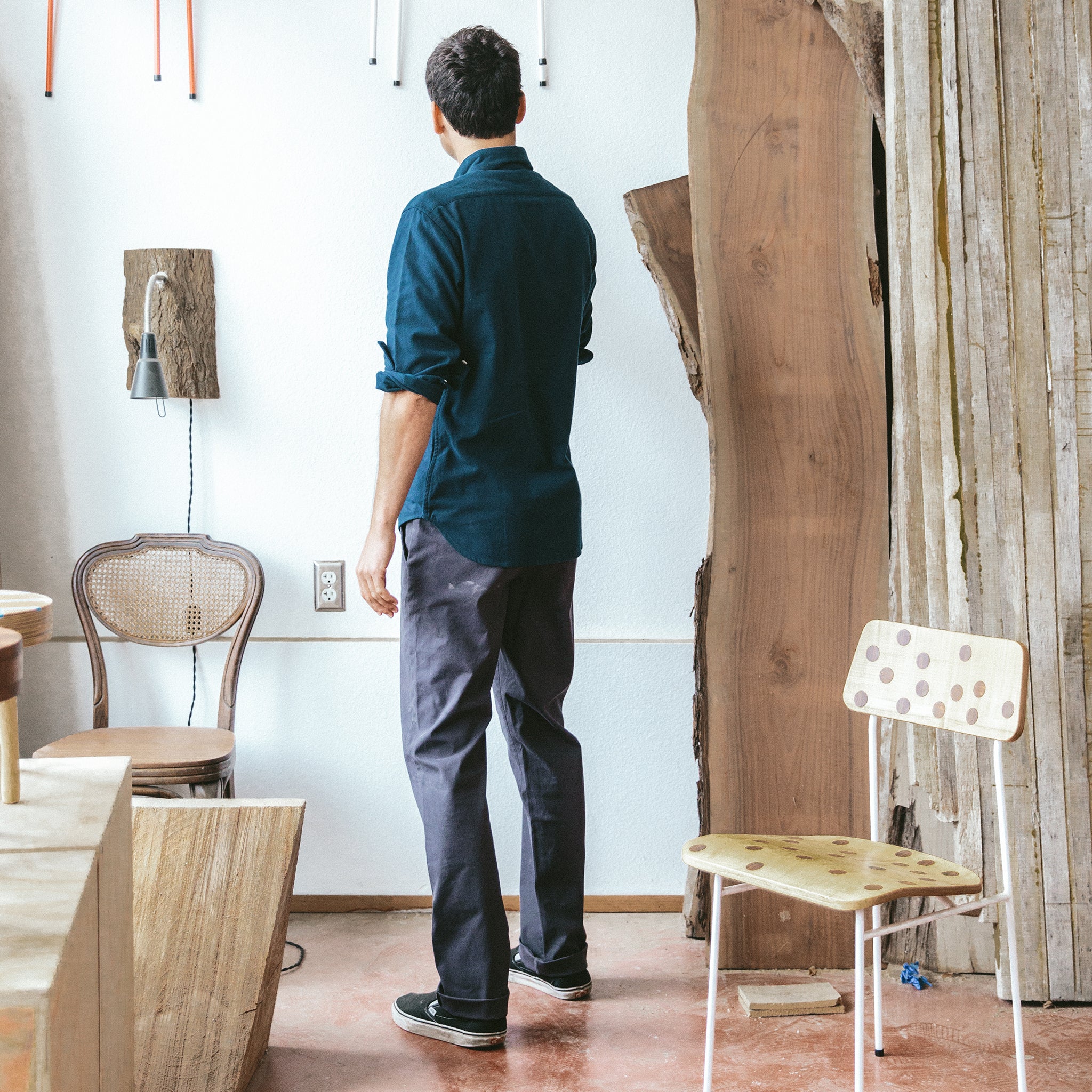 The Slim Chino in Organic Charcoal: Alternate Image 2, Pants by Taylor Stitch