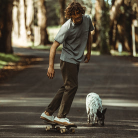 The Heavy Bag Tee in Grey Stripe - featured image