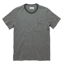 The Heavy Bag Tee in Grey Stripe: Featured Image