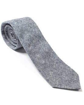Navy Linen Chambray Tie: Featured Image, Accessories by Taylor Stitch