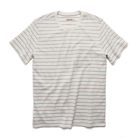 The Heavy Bag Tee in Natural Stripe: Featured Image