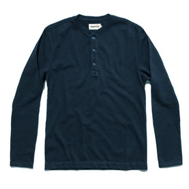 The Heavy Bag Henley in Navy - featured image