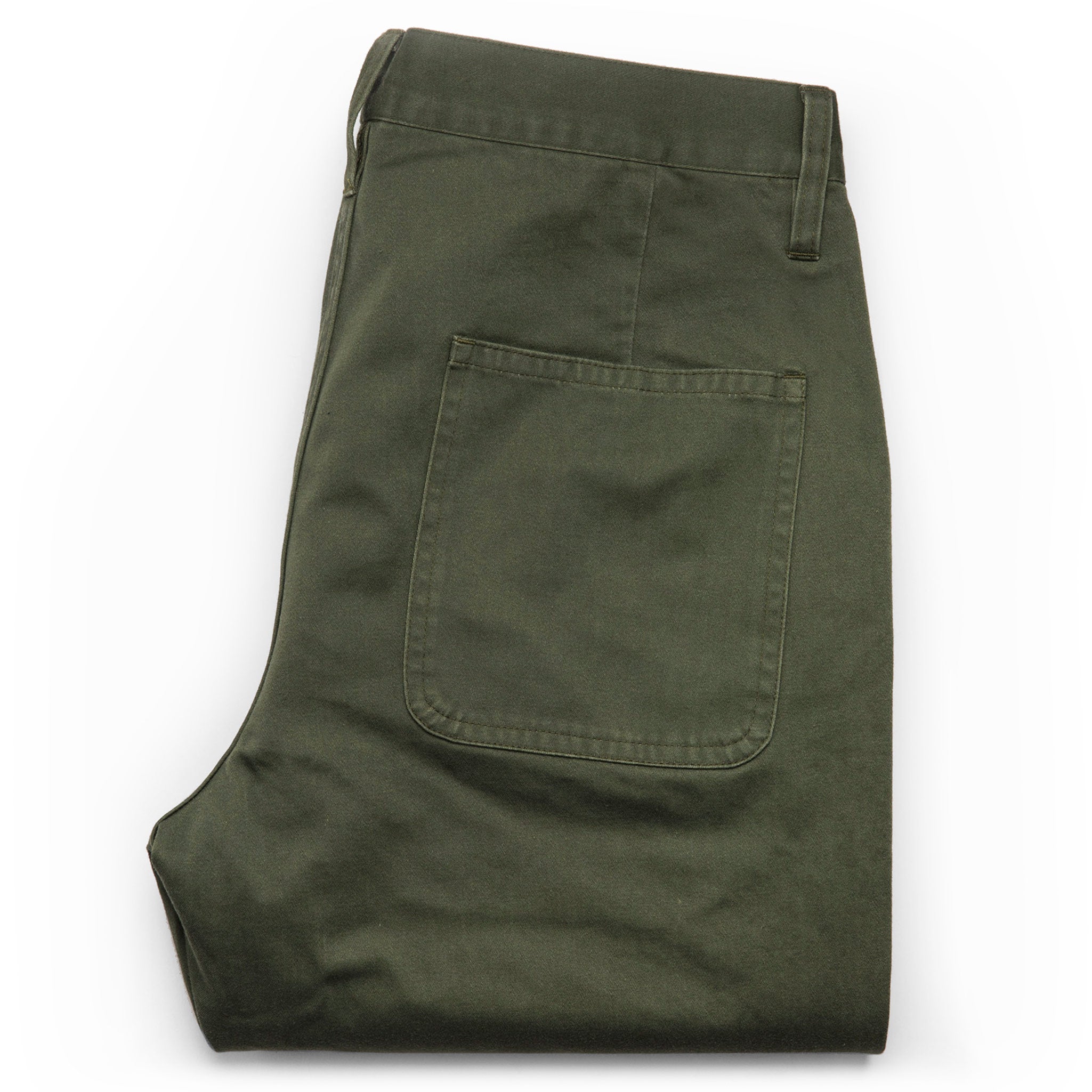 The Camp Pant in Olive Reverse Sateen: Alternate Image 9, Bottoms by Taylor Stitch