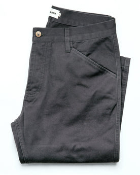 The Camp Pant in Charcoal Reverse Sateen: Featured Image, Bottoms by Taylor Stitch