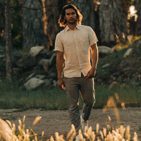 The Short Sleeve California in Natural Hemp - featured image
