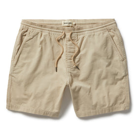flatlay of The Après Short in Natural Pinwale