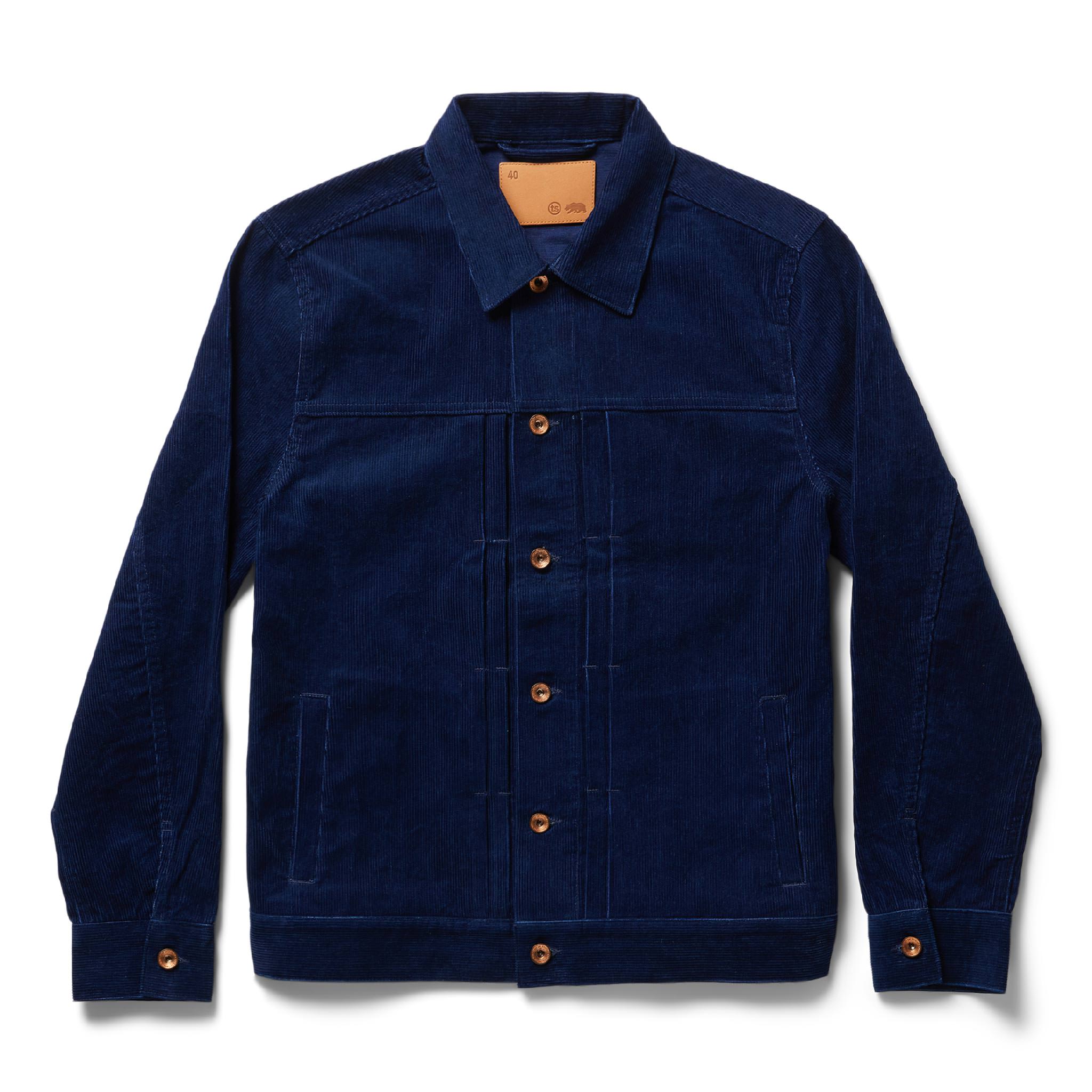 flatlay of The Dispatch Jacket in Indigo Cord, Outerwear by Taylor Stitch