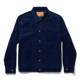 flatlay of The Dispatch Jacket in Indigo Cord