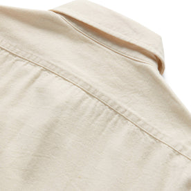 material shot of the back of The Division Shirt in Natural Selvage