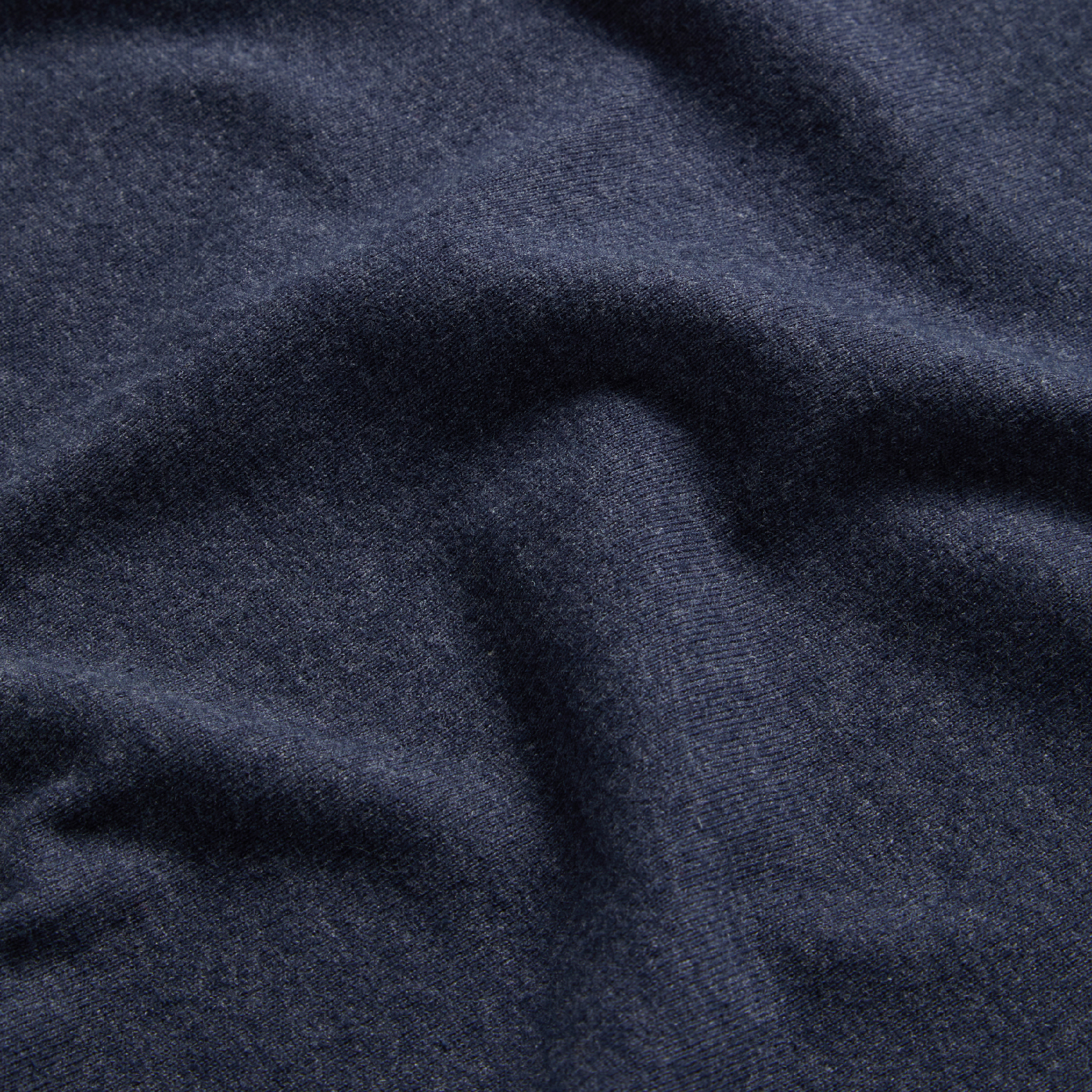 material shot of the fabric on The Short Sleeve Heavy Bag Henley in Dark Navy, Knits by Taylor Stitch