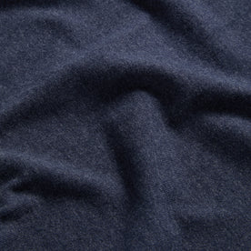 material shot of the fabric on The Short Sleeve Heavy Bag Henley in Dark Navy