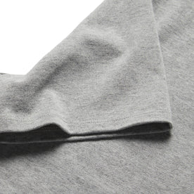 material shot of the sleeve on The Short Sleeve Heavy Bag Henley in Aluminum