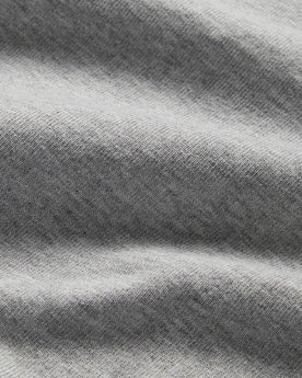 material shot of the fabric on The Short Sleeve Heavy Bag Henley in Aluminum, Knits by Taylor Stitch