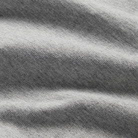 material shot of the fabric on The Short Sleeve Heavy Bag Henley in Aluminum