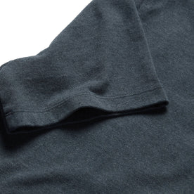 material shot of the sleeve on The Heavy Bag Tee in Dark Slate