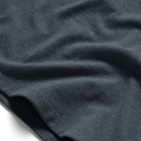 material shot of the edges on The Heavy Bag Tee in Dark Slate