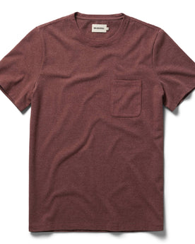flatlay of The Heavy Bag Tee in Russet, Knits by Taylor Stitch