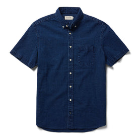 The Short Sleeve Jack in Indigo Seersucker - featured image