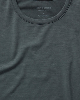 material shot of the front of The Merino Tee in Dark Slate, Knits by Taylor Stitch