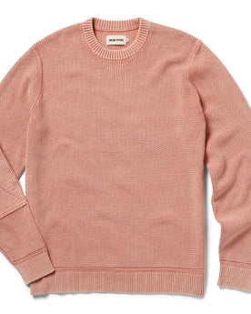 flatlay of The Moor Sweater in Dusty Rose, Knits by Taylor Stitch