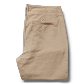 folded flatlay from the back of The Morse Pant in Sand Slub