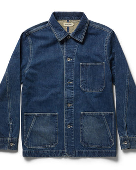 flatlay of The Ojai Jacket in Sawyer Wash Selvage, Outerwear by Taylor Stitch