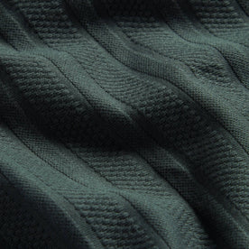 material shot of body fabric of The Polo in Dark Slate Jacquard