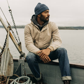 The Rib Beanie in Washed Indigo - featured image