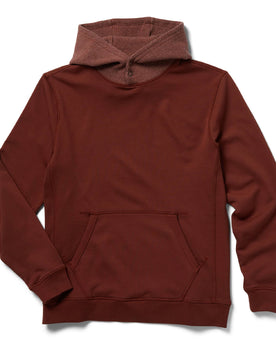 flatlay of The Shackleton Hoodie in Russet, Knits by Taylor Stitch