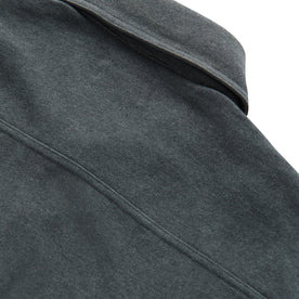 material shot of back yoke of The Utility Shirt in Dark Slate Heavy Bag