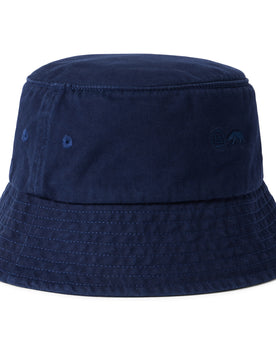material shot of the back of The Bucket Hat in Washed Navy Twill, Accessories by Taylor Stitch